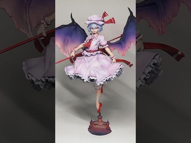 【東方】レミリア・スカーレットのフィギュアを作ってみた【粘土】How to make a figure of Remilia Scarlet.  #shorts #フィギュア