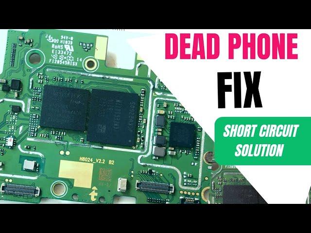 Full tutorial about Short circuit on Phone board (PCB short circuit solution) dead phone solution 1