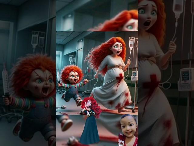 pregnant princess and chucky doll #disney #princess