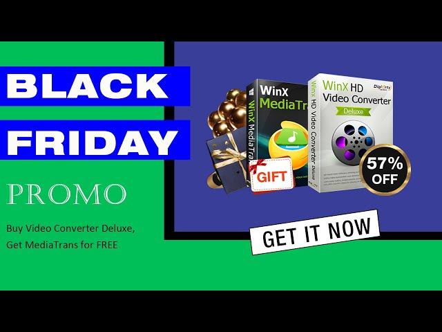 57% OFF WinX HD Video Converter Deluxe with Free MediaTrans [Black Friday Deal]