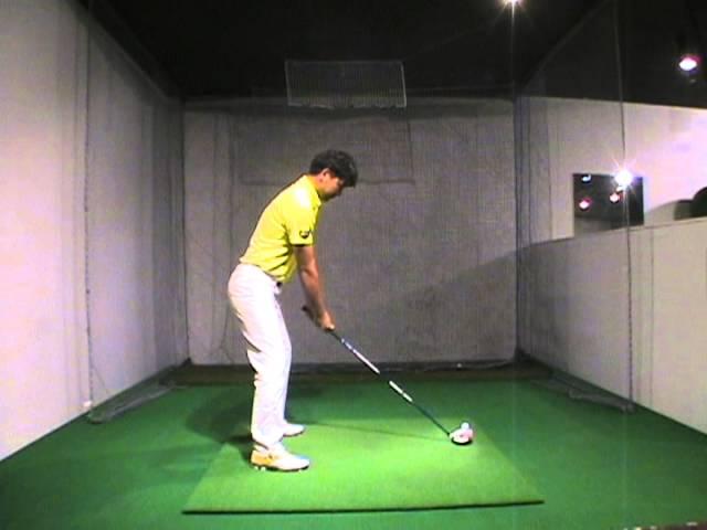 矢嶋信之　ドライバー　後方　K's Island Golf Academy