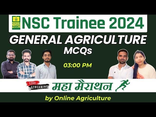 NSC Trainee 2024 | Complete Agriculture MCQ | National Seed Corporation Recruitment 2024