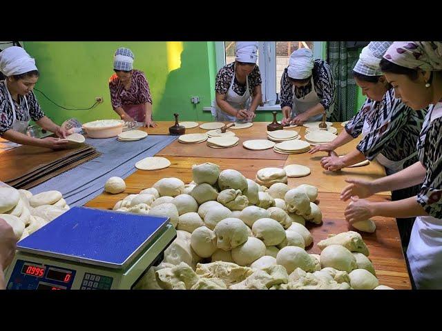 10,000 flatbreads a day I am the number one street food in Uzbekistan