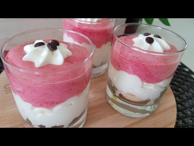 Dessert in 5 minutes! I mix just 3 ingredients and make this delicious dessert.