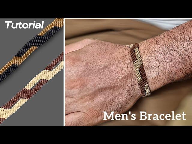 Men's Macrame Bracelet /step by step tutorial /#bohostyle #unisex  #bracelet