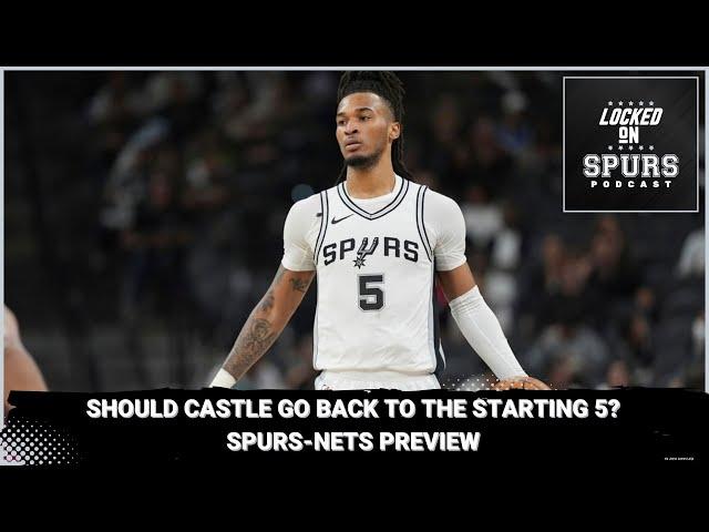 Should Stephon Castle return to the starting unit for the San Antonio Spurs?