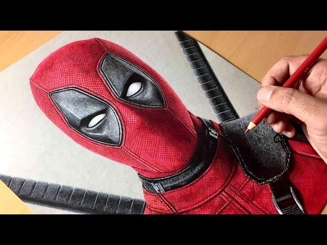 Drawing Deadpool - Time-lapse | Artology