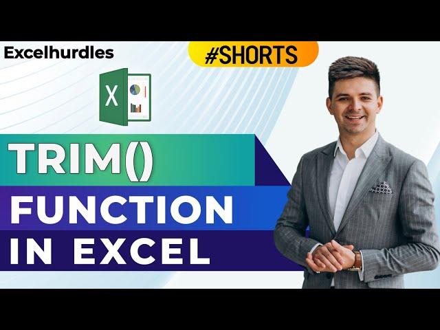 How to Use TRIM Function in Excel | Excel Shorts | #shorts #Excelhurdles