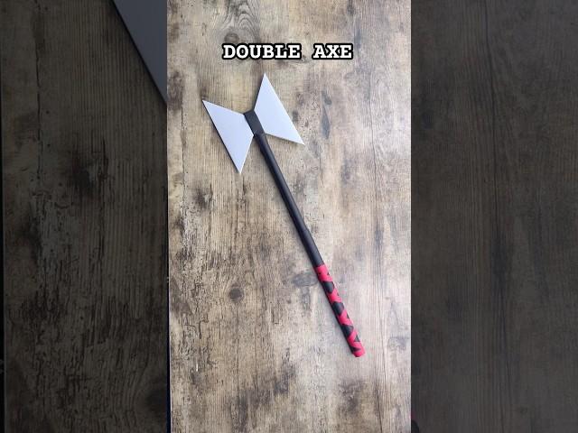 DOUBLE AXE ORIGAMI TUTORIAL WEAPON CRAFT STEP BY STEP | HOW TO FOLD PAPER AXE ORIGAMI WORLD TUTORIAL