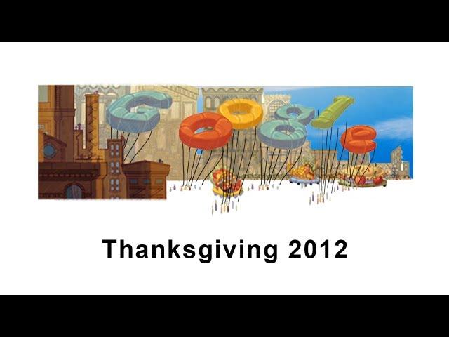 Thanksgiving Day 2012: Google Doodle (with animation) [HD]