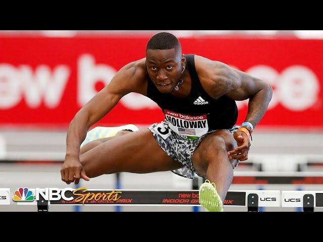 Grant Holloway keeps NINE YEAR 60m indoor unbeaten streak alive with win in Boston | NBC Sports