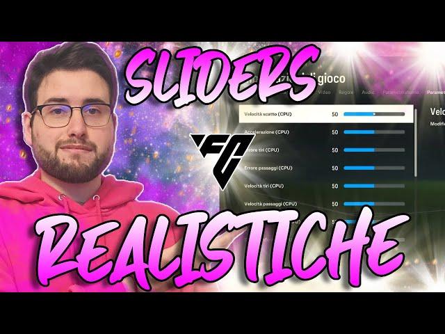 VUOI UN GAMEPLAY REALISTICO SU FC24? PROVA QUESTE SLIDERS!