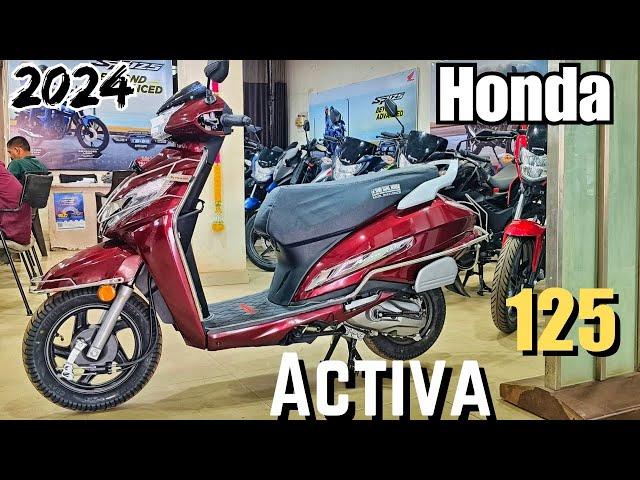 Honda Activa 125 New model 2024 dram break OBD-2 E20 new update price mileage review #activa125bs6