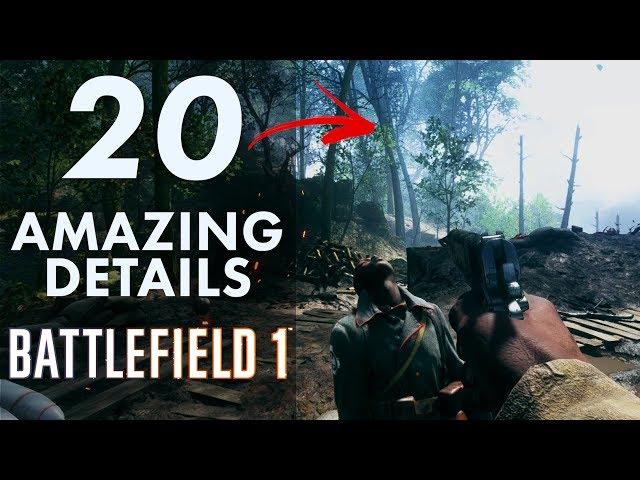 20 AMAZING Details in Battlefield 1