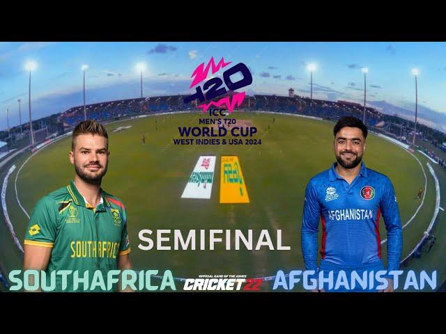 AFGHANISTAN VS SOUTHAFRICA T20worldcup semifinal | CRICKET22 | #t20worldcup #cricket #afgvssa