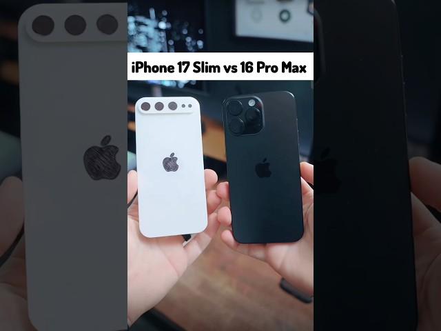 iPhone 17 Slim vs iPhone 16 Pro Max Size and Thickness Comparison