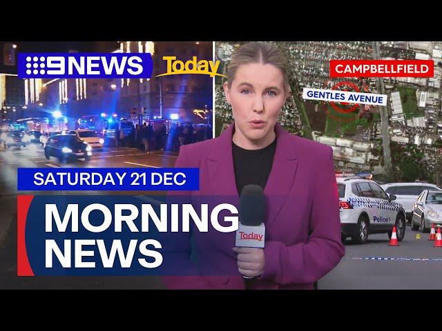 Car drives into crowd at German Christmas market; Melbourne shooting | 9 News Australia