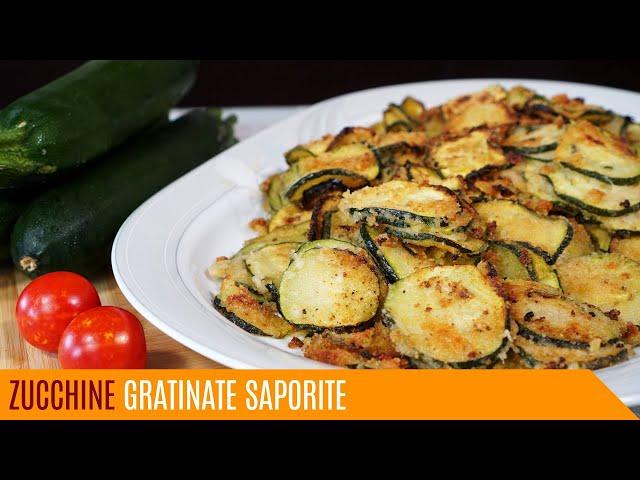 Zucchine gratinate saporite, facili e veloci - Le video ricette di Lara