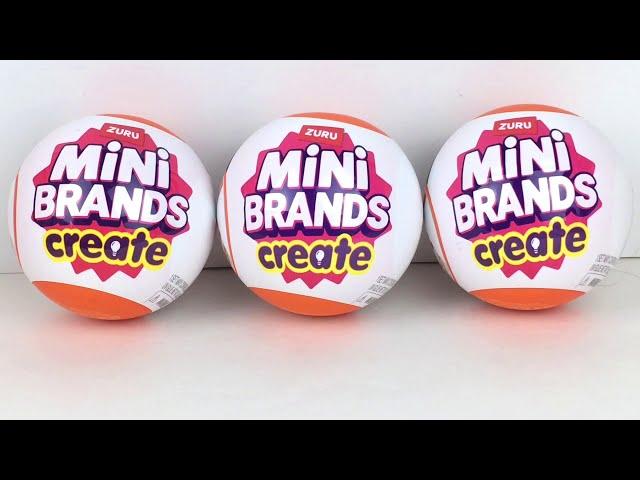 Mini Brands CREATE Master Chef DIY Mini Food Craft Capsules  Unboxing & Review #minibrands