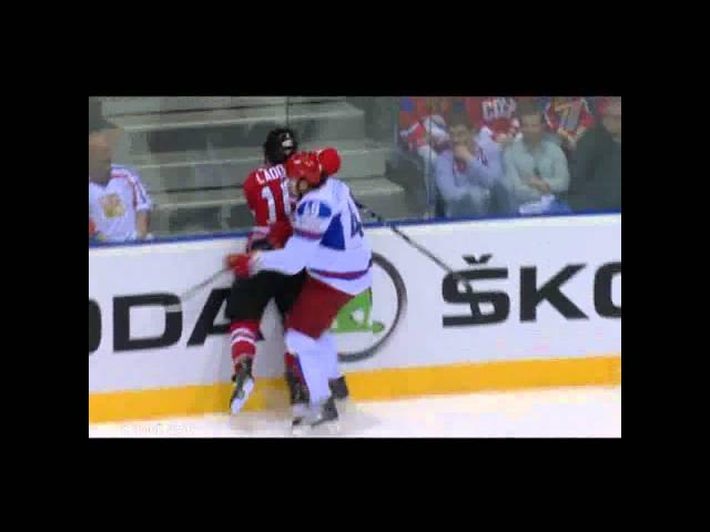 ARTYUKHIN HITS LADD (Canada - Russia) World Championship 05/12/11