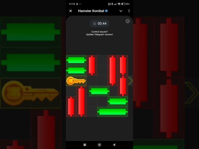 Hamster Kombat: Mini Game  today 22 August (Puzzle Solved)  Key 34   #hamsterkombatminigame