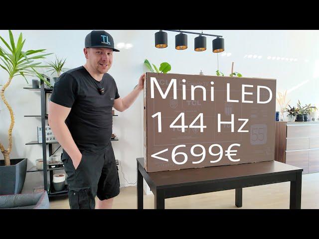 TCL 55QM8B Aufbau & Ersteindruck - Mini LED, 144Hz und 1300 Nits für unter 700€! | TechnikLoft
