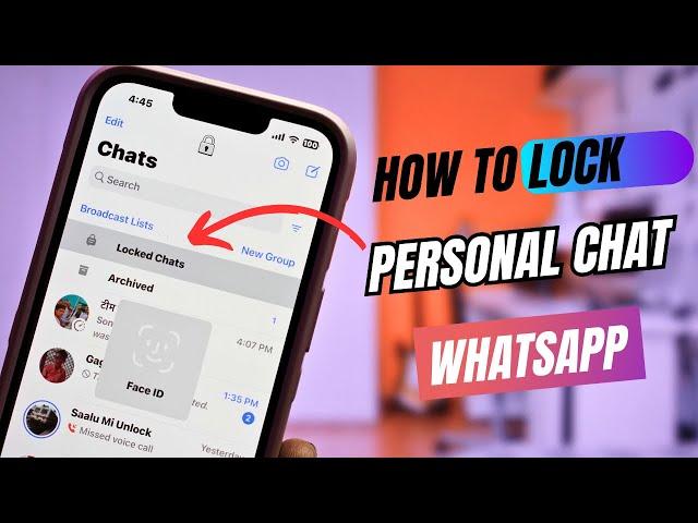 iPhone Whatsapp Chat Lock | How to Whatsapp Chat Lock in iPhone ( Hindi)