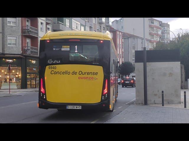 Here is the 1 bus in Ourense Thursday 31 October 2024