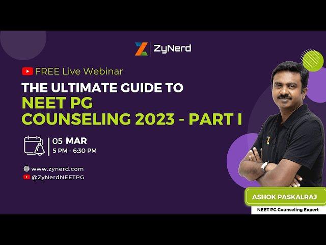 The Ultimate Guide To NEET PG 2023 Counseling | Part 1 #neetpg #neetpg2023