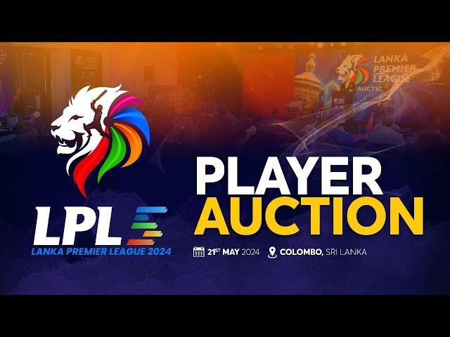  LIVE | Lanka Premier League 2024 Player Auction