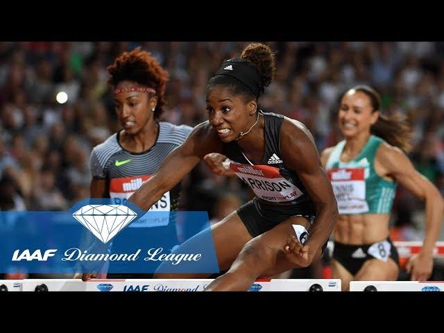 Keni Harrison breaks the world record with 12.20 at London Diamond League - Throwback