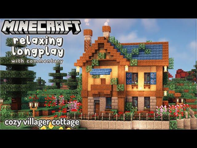 Cozy Villager CottageMinecraft Relaxing Longplay With Commentary