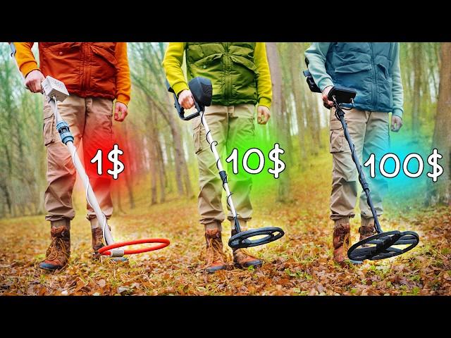 МЕТАЛЛОИСКАТЕЛЬ ЗА 1$ VS 10$ VS 100$!