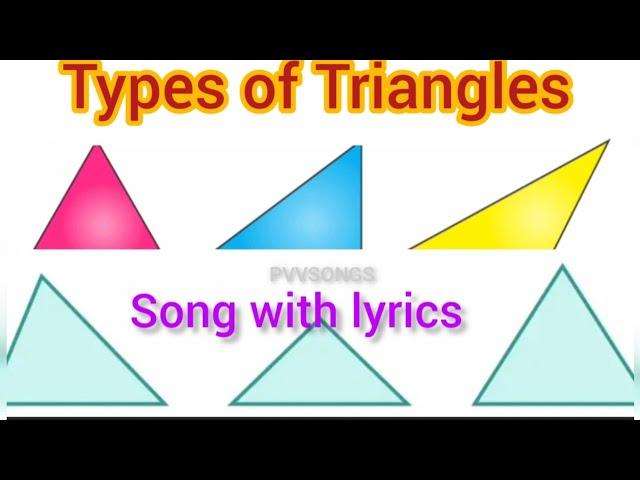 త్రిభుజాల రకాలు || #maths #triangles #song || @PVVSongs