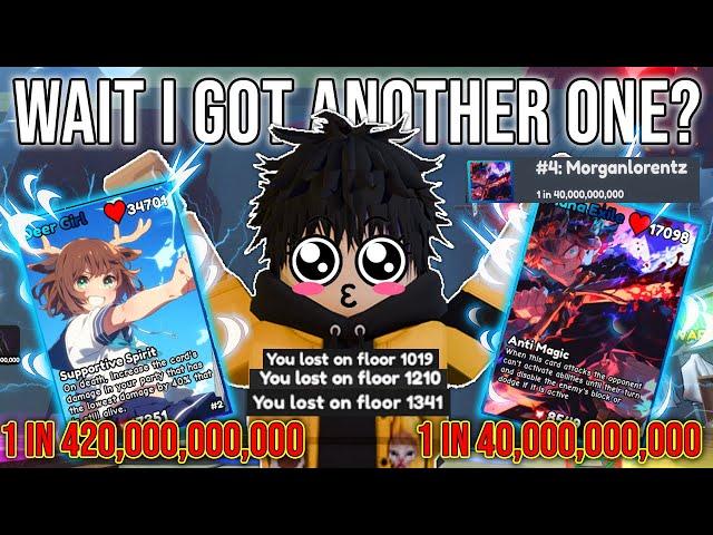 HOW IS THIS POSSIBLE? 2 Days in a Row with insane cards- Roblox Anime Card Battle