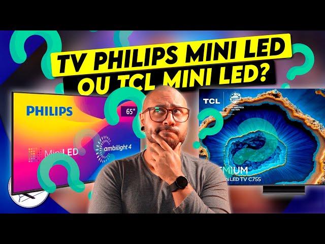 Quem tem a MELHOR TV MINI LED TCL ou PHILIPS? E MUITO MAIS! Respondendo os Inscritos