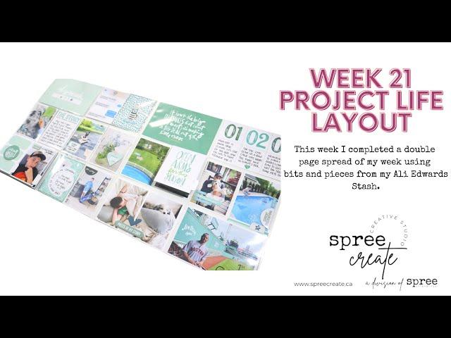 Week 21 2022 Project Life Layout Process