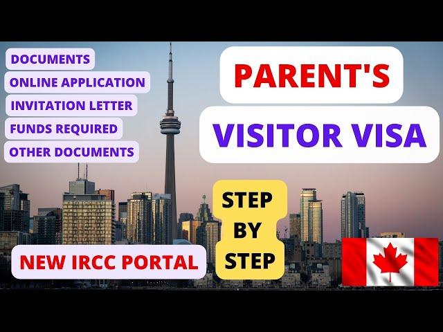 How to apply Canada Visitor Visa for Parents | Visitor Visa Canada | Step by Step Process- 2023