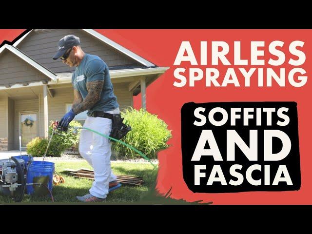 SPRAYING a House Exterior with an Airless Sprayer!
