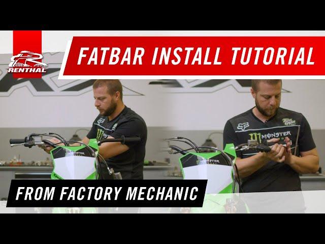 How to install a Renthal Fatbar MX handlebar : Learn from Factory Race Mechanic • Renthal Tech Tips