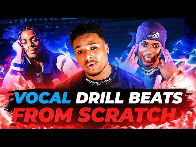 How to make UNIQUE Vocal Drill Beats for Russ Millions & NLE Choppa | FL Studio 21 Tutorial