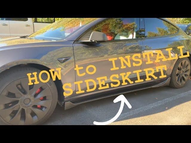 Yeslak Side Skirt for 2017-24 Tesla Model 3 Installation and Review