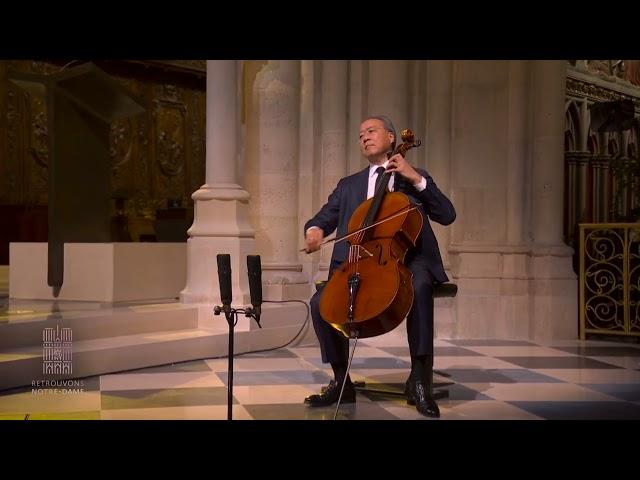 Yo-Yo Ma Performs at the Re-opening of Notre-Dame de Paris