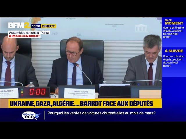 🟡 Suivez en direct l'audition de Jean-Noël Barrot à l'Assemblée sur la situation internationale