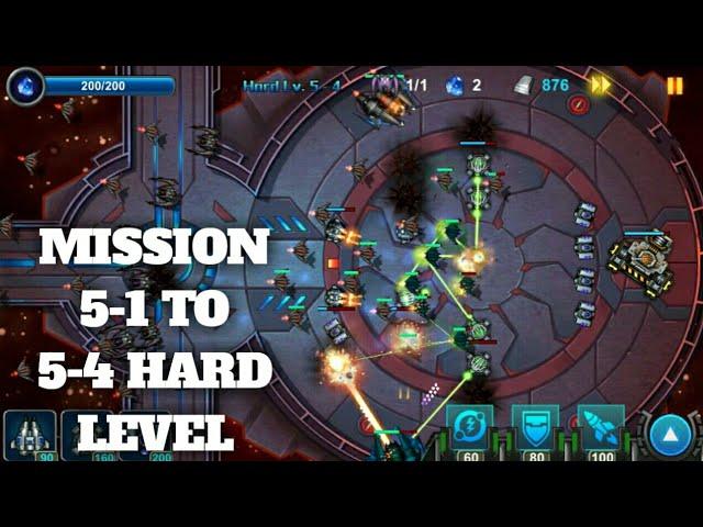 Galaxy defense | hard level 5-1 to 5-4(pinoy gamer)