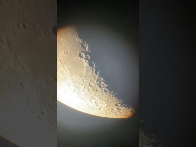 The Luna through my telescope #astronomy #science #shorts