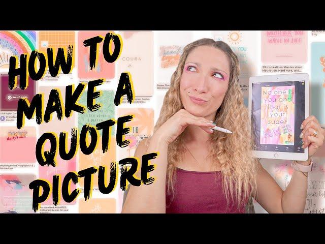 HOW TO MAKE A QUOTE PICTURE | OVER APP EDITING TUTORIAL