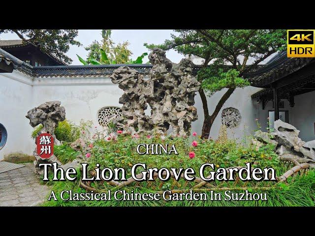 [4K CHINA] The Lion Grove Garden, A Classical Chinese Garden In Suzhou