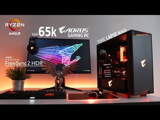 Php65k Aorus Ryzen Gaming PC Time Lapse Build + AMD FreeSync2 HDR Demo