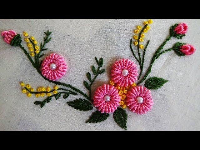 Hand Embroidery: Ring Bullion Knot Stitch